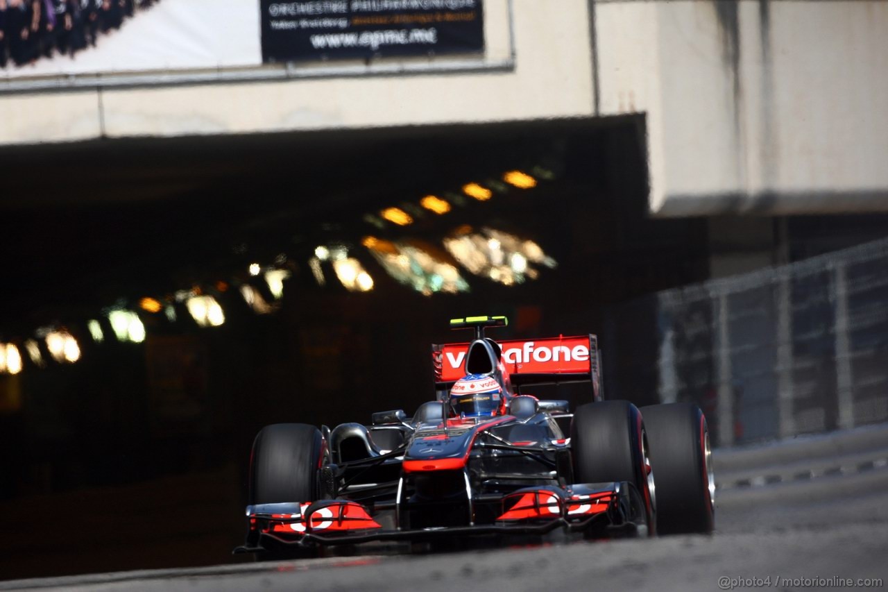 GP MONACO, 26.05.2011- Second Practice Session, Jenson Button (GBR), McLaren  Mercedes, MP4-26 