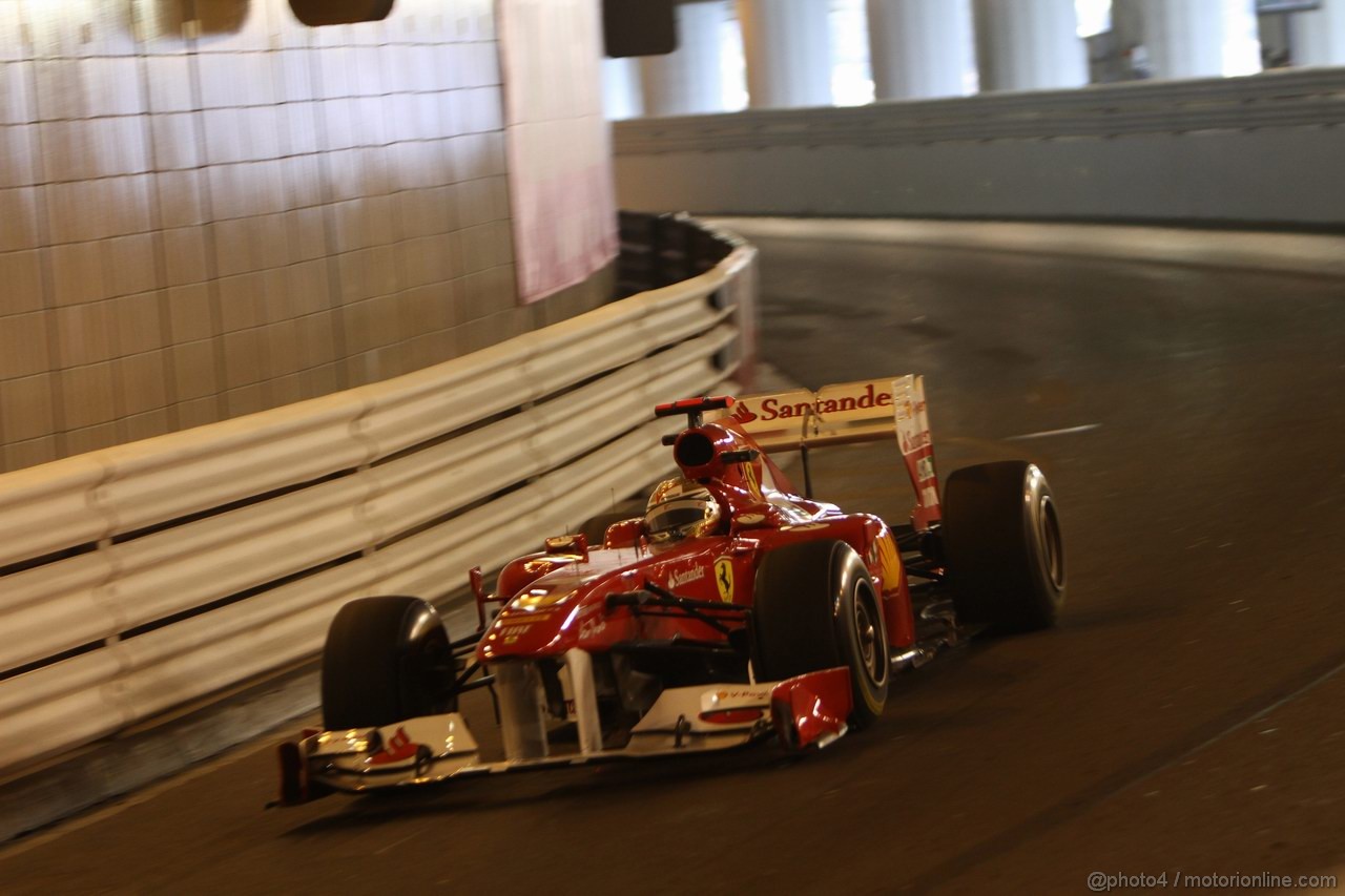 GP MONACO, 26.05.2011- Second Practice Session, Fernando Alonso (ESP), Ferrari, F-150 Italia 