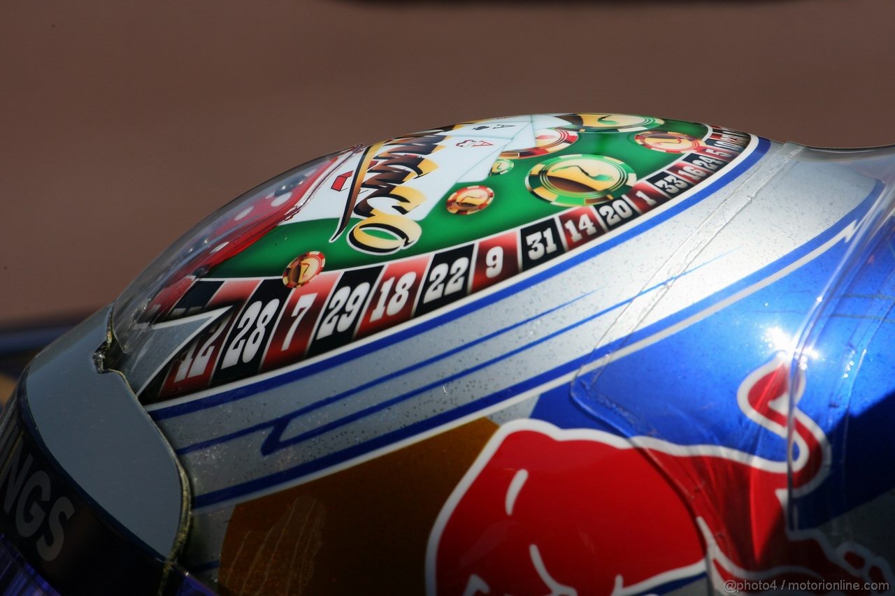 GP MONACO, 26.05.2011- Second Practice Session, Helmet of Sébastien Buemi (SUI), Scuderia Toro Rosso, STR6 