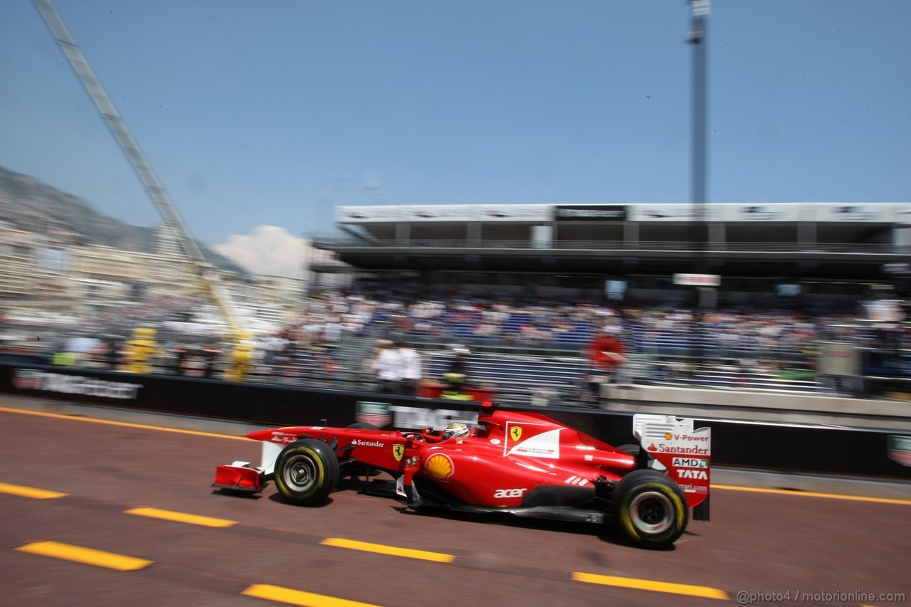 GP MONACO, 26.05.2011- Second Practice Session, Fernando Alonso (ESP), Ferrari, F-150 Italia 