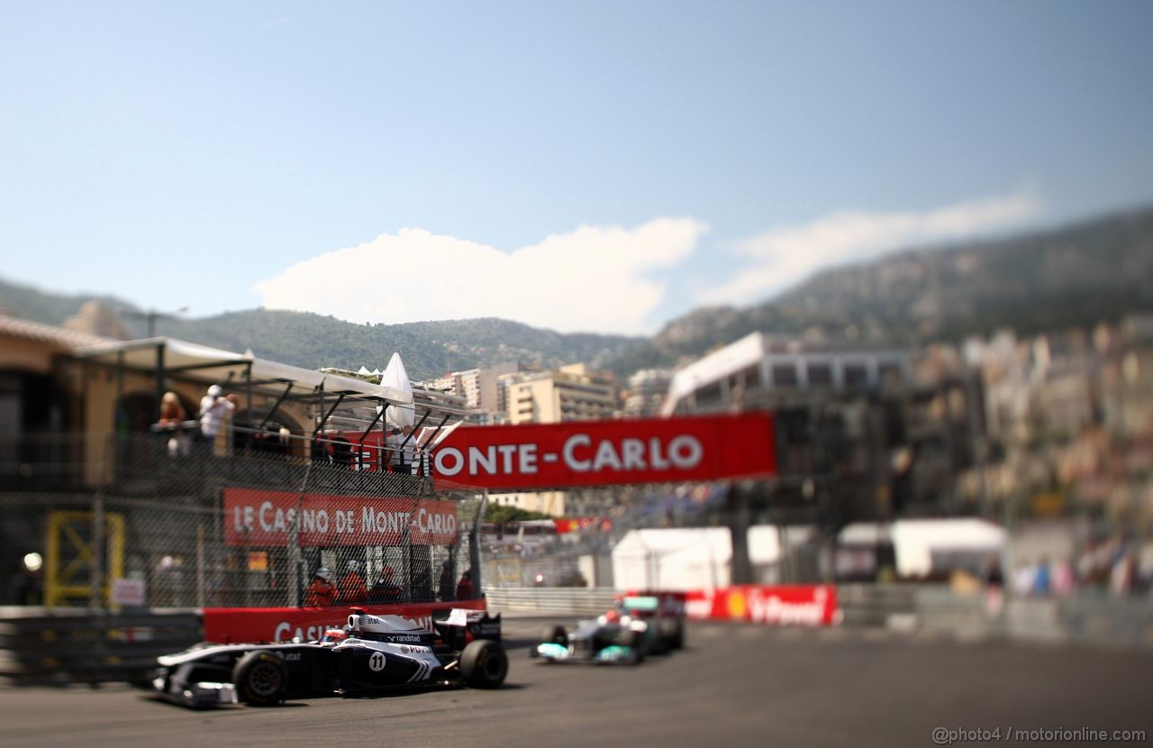 GP MONACO, 26.05.2011- Second Practice Session, Rubens Barrichello (BRA), Williams FW33 