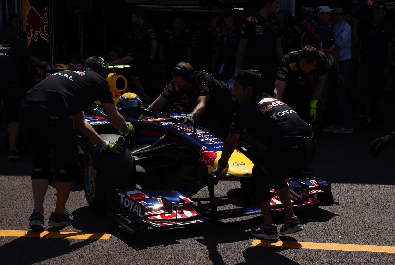 GP MONACO, 26.05.2011- Second Practice Session, Mark Webber (AUS), Red Bull Racing, RB7 