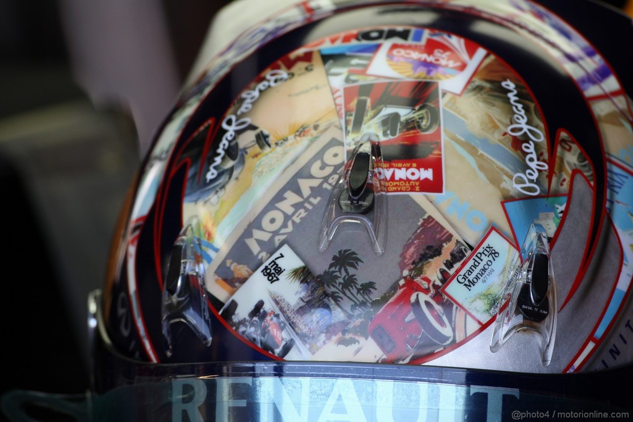GP MONACO, 26.05.2011- Second Practice Session, Helmet of Sebastian Vettel (GER), Red Bull Racing, RB7 