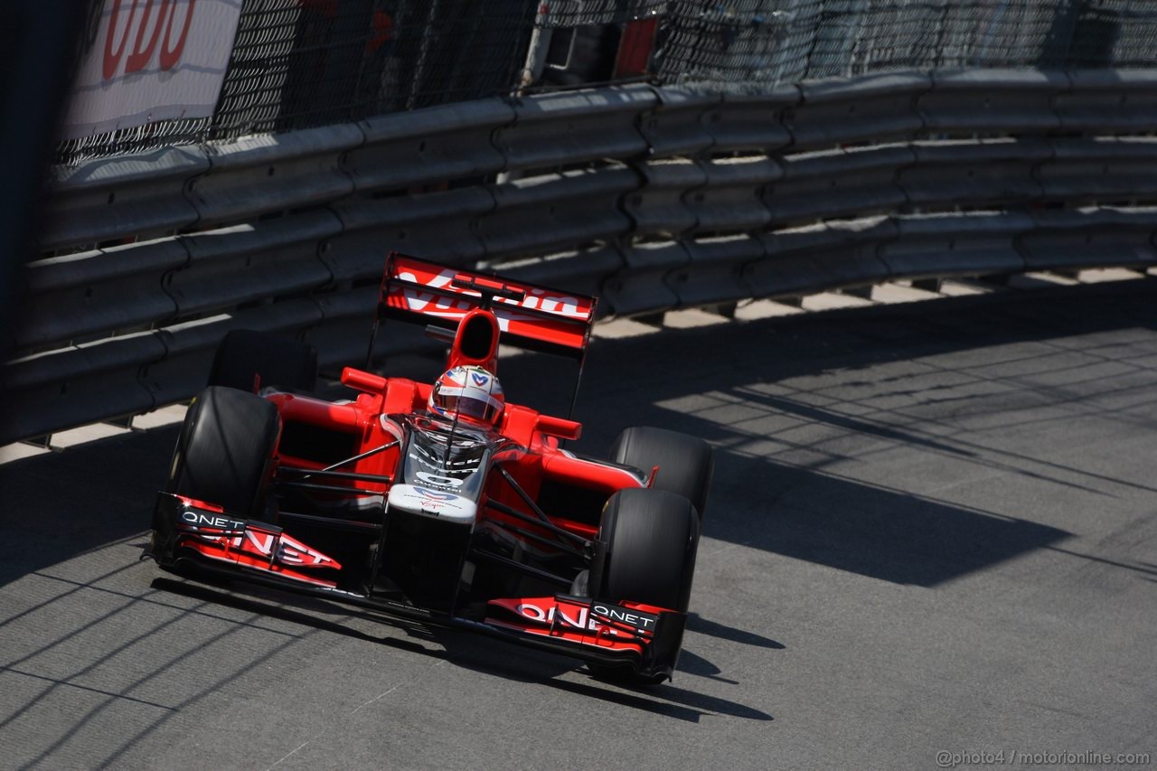 GP MONACO, 26.05.2011- Second Practice Session, Jerome D'Ambrosio (BEL), Marussia Virgin Racing VR-02 