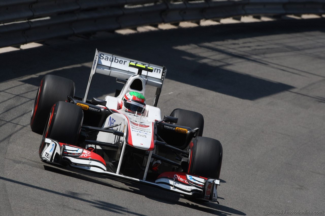 GP MONACO, 26.05.2011- Second Practice Session, Sergio Pérez (MEX), Sauber F1 Team C30 