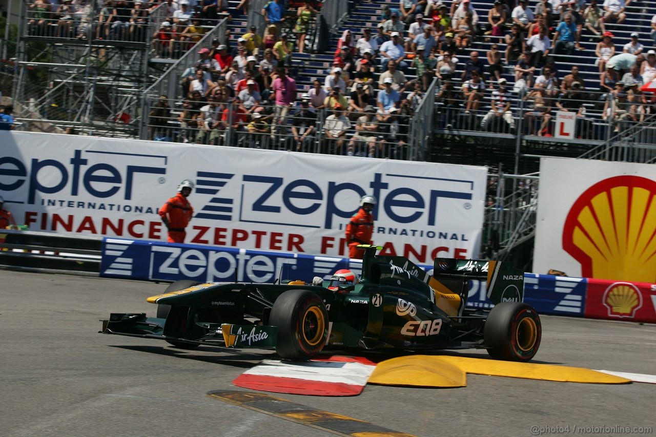 GP MONACO, 26.05.2011- Second Practice Session, Jarno Trulli (ITA), Team Lotus, TL11 
