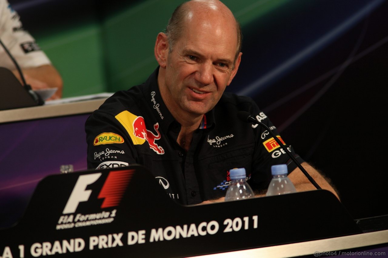 GP MONACO, 26.05.2011- Conferenza Stampa, Adrian Newey (GBR), Red Bull Racing , Technical Operations Director 