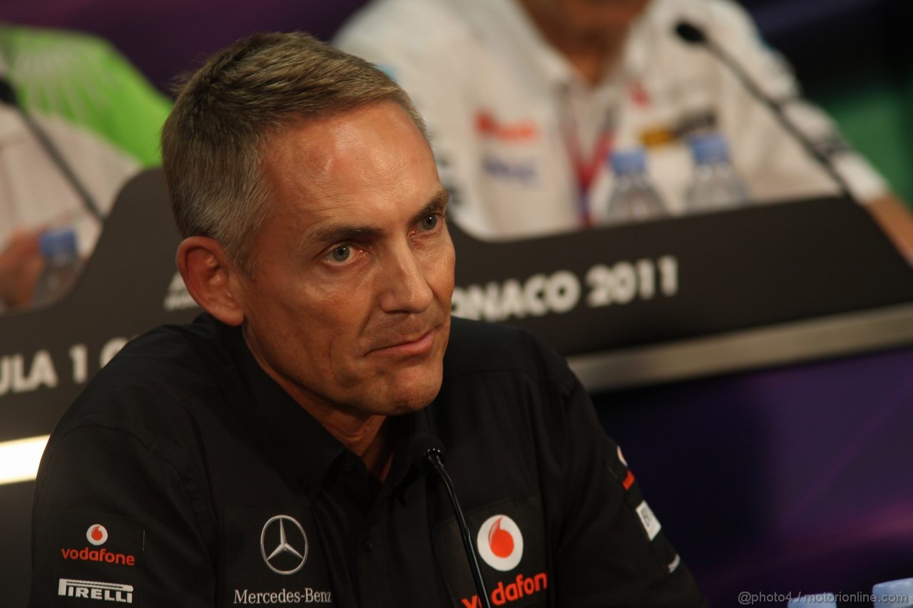GP MONACO, 26.05.2011- Conferenza Stampa, Martin Whitmarsh (GBR), Chief Executive Officer Mclaren 