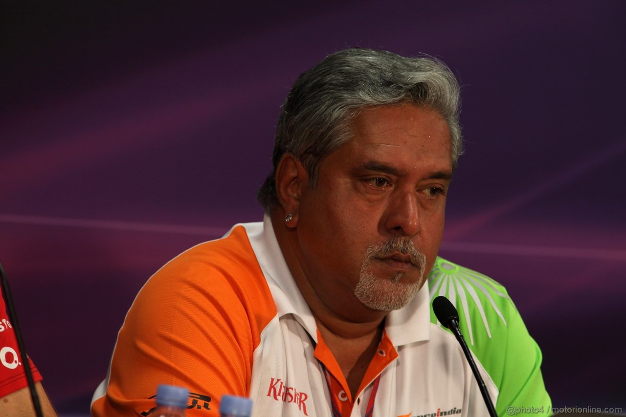 GP MONACO, 26.05.2011- Conferenza Stampa, Vijay Mallya (IND), Chairman e Managine Director Force India 