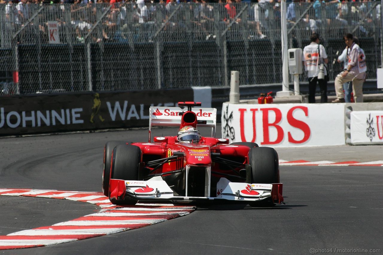 GP MONACO, 26.05.2011- Second Practice Session, Fernando Alonso (ESP), Ferrari, F-150 Italia 