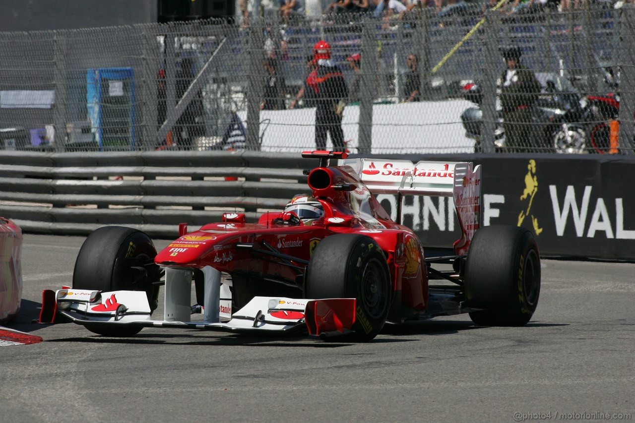 GP MONACO, 26.05.2011- Second Practice Session, Fernando Alonso (ESP), Ferrari, F-150 Italia 