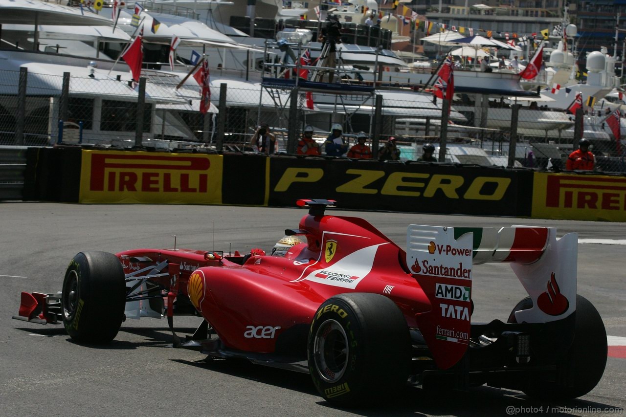 GP MONACO, 26.05.2011- Second Practice Session, Fernando Alonso (ESP), Ferrari, F-150 Italia 