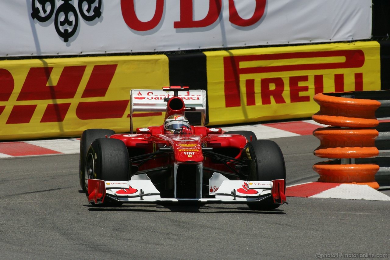 GP MONACO, 26.05.2011- Second Practice Session, Fernando Alonso (ESP), Ferrari, F-150 Italia 