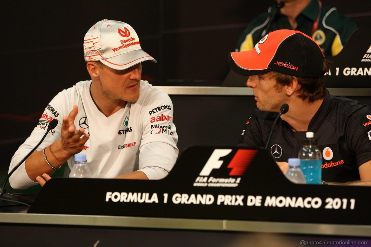 GP MONACO, 25.05.2011- Conferenza Stampa, Michael Schumacher (GER), Mercedes GP Petronas F1 Team, MGP W02 