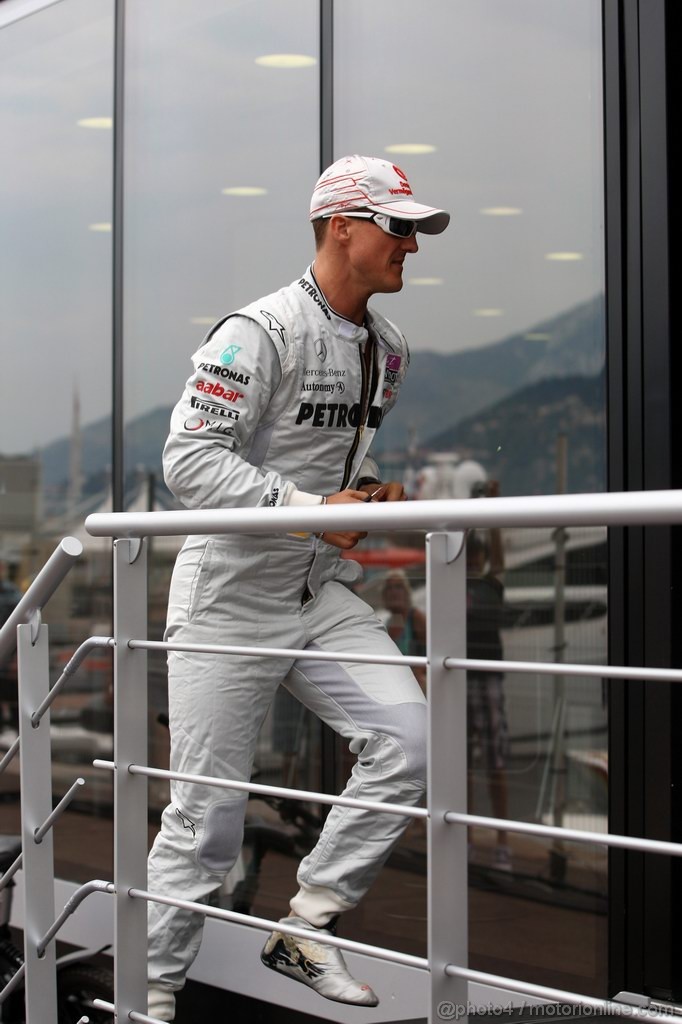 GP MONACO, 25.05.2011- Michael Schumacher (GER), Mercedes GP Petronas F1 Team, MGP W02 