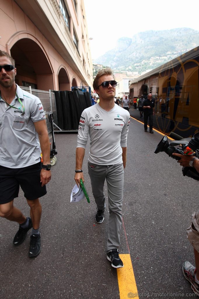 GP MONACO, 25.05.2011- Nico Rosberg (GER), Mercedes GP Petronas F1 Team, MGP W02 
