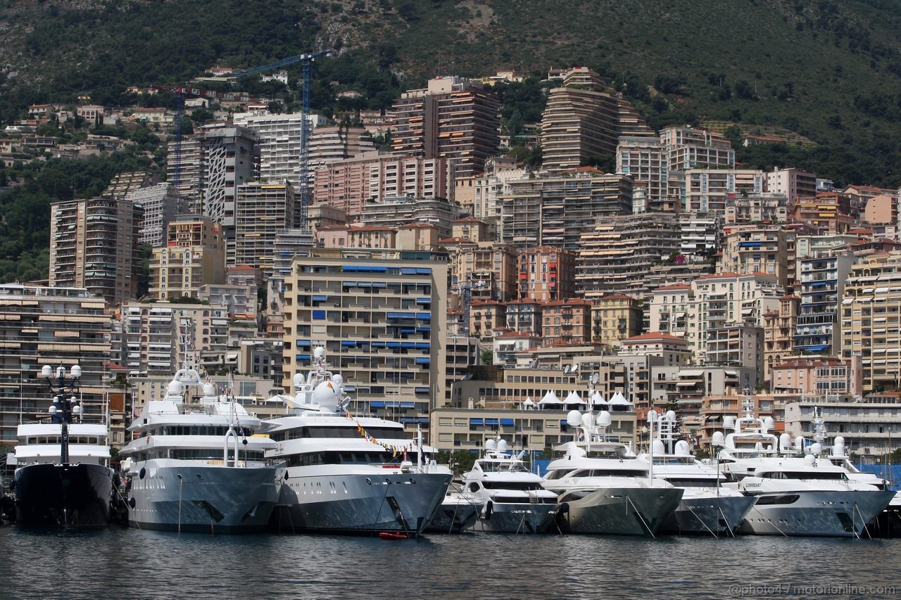 GP MONACO, 25.05.2011- View of Harbour of Montecarlo