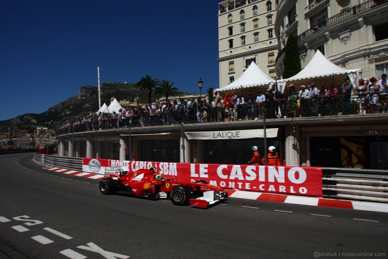 GP MONACO, 28.05.2011- Prove Libere 3, Sabato, Felipe Massa (BRA), Ferrari, F-150 Italia 