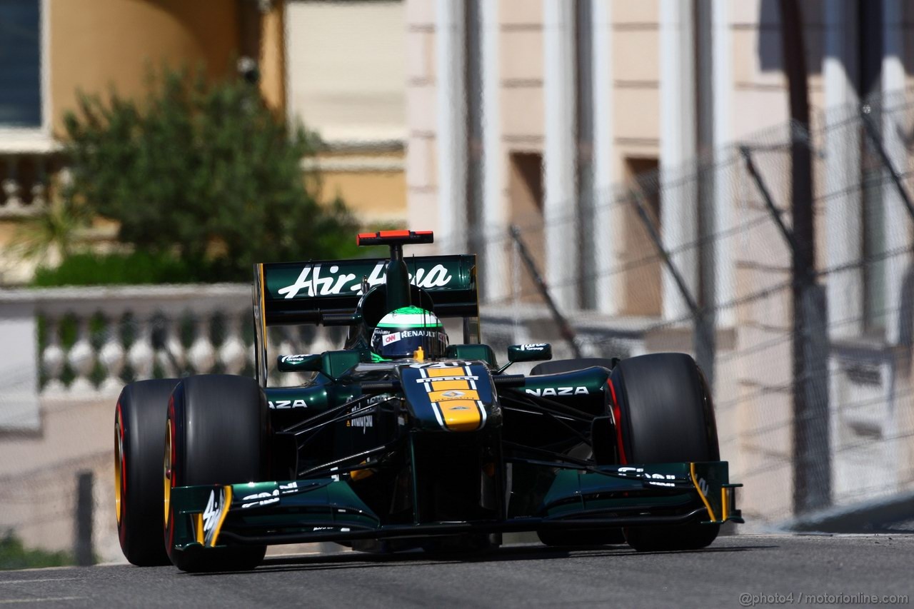 GP MONACO, 28.05.2011- Prove Libere 3, Sabato, Heikki Kovalainen (FIN), Team Lotus, TL11 