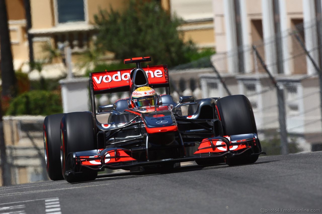 GP MONACO, 28.05.2011- Prove Libere 3, Sabato, Lewis Hamilton (GBR), McLaren  Mercedes, MP4-26 