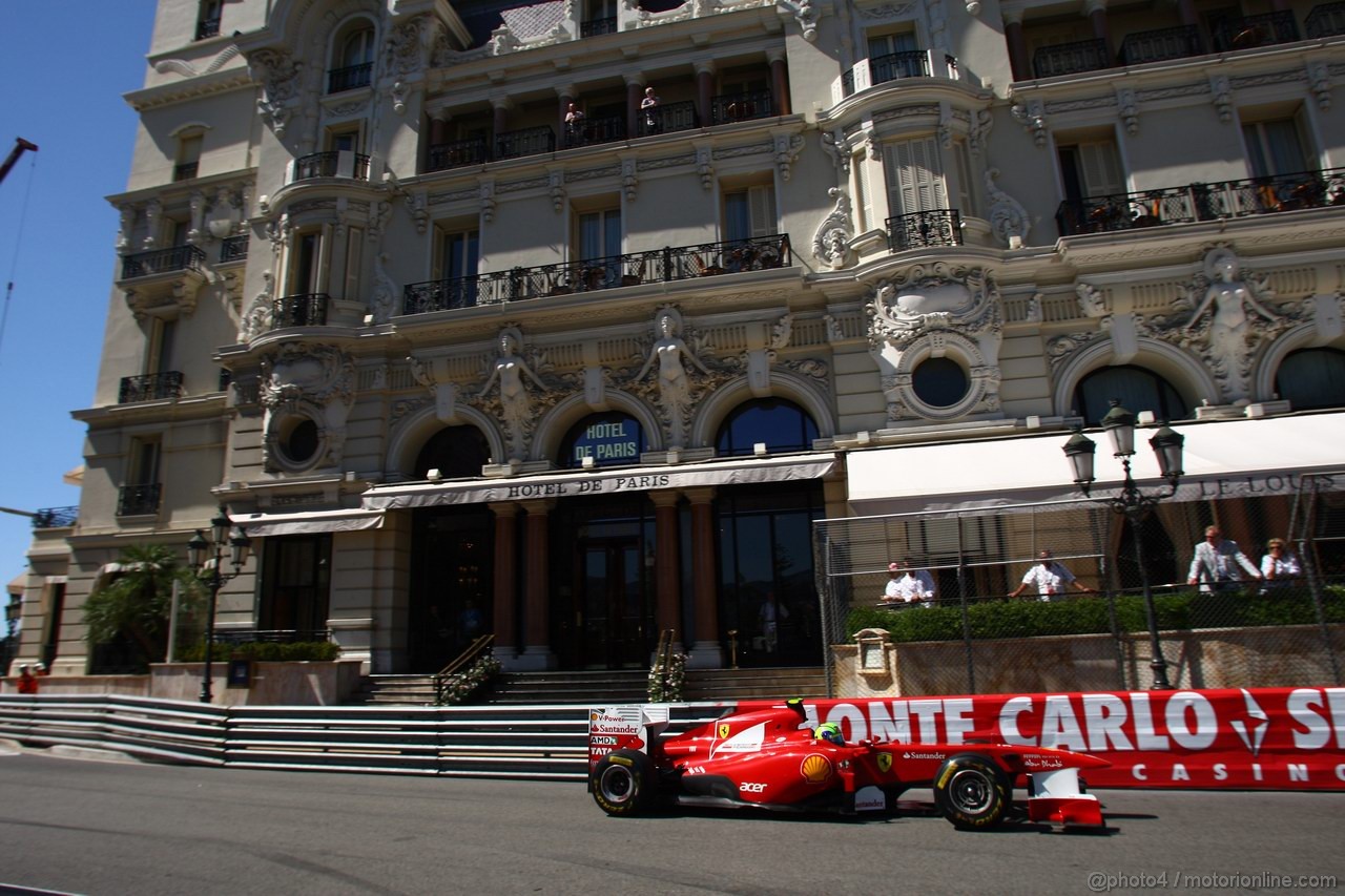 GP MONACO, 28.05.2011- Prove Libere 3, Sabato, Felipe Massa (BRA), Ferrari, F-150 Italia 