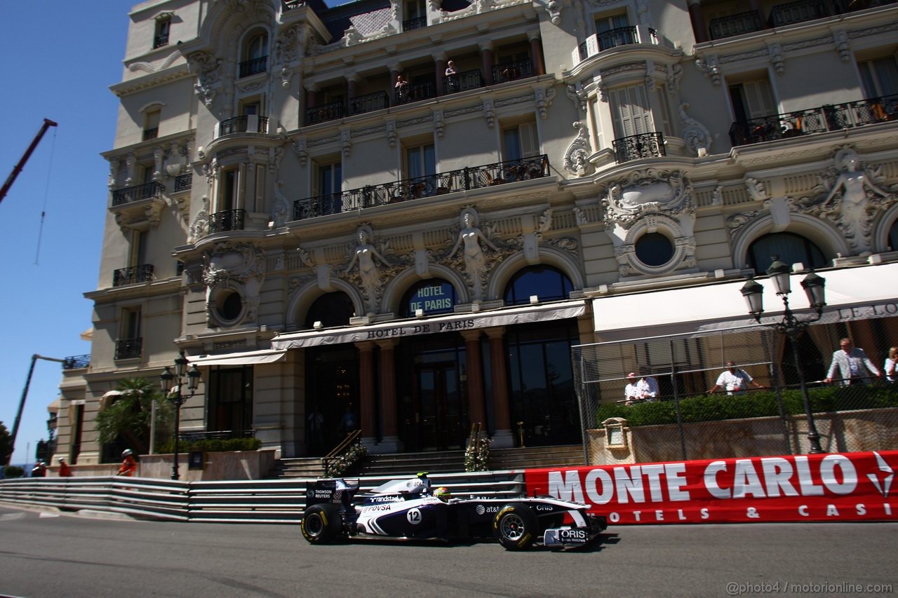 GP MONACO, 28.05.2011- Prove Libere 3, Sabato, Pastor Maldonado (VEN), Williams FW33 