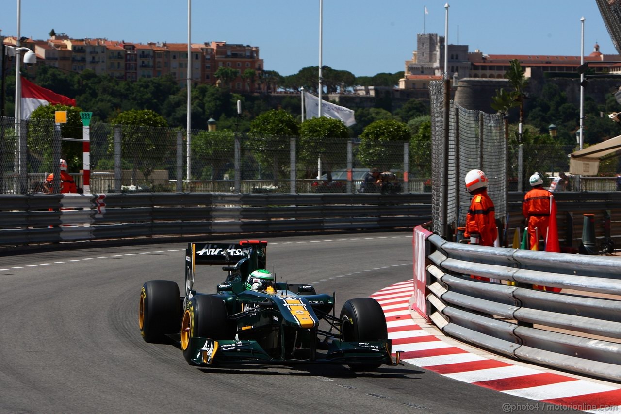 GP MONACO, 28.05.2011- Prove Libere 3, Sabato, Heikki Kovalainen (FIN), Team Lotus, TL11 