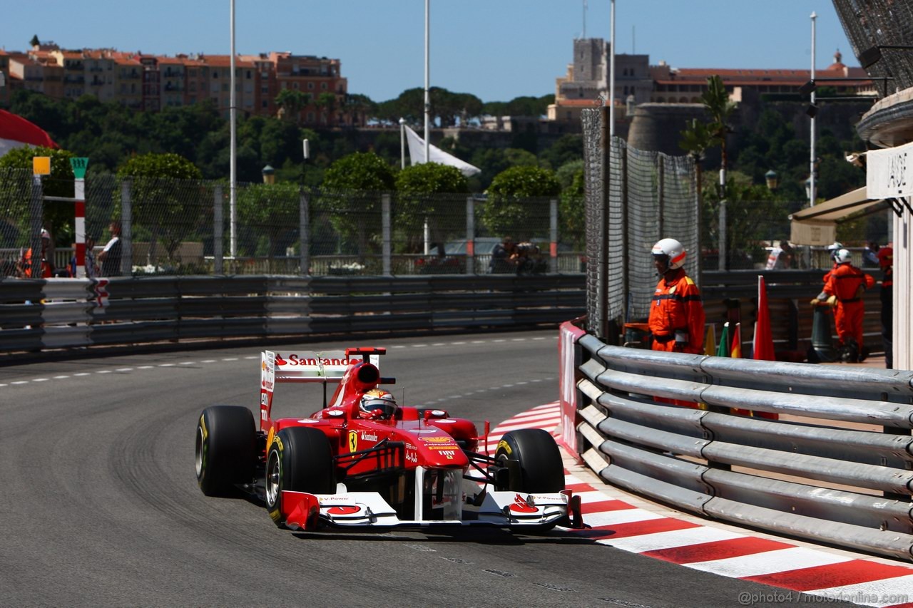 GP MONACO, 28.05.2011- Prove Libere 3, Sabato, Fernando Alonso (ESP), Ferrari, F-150 Italia 