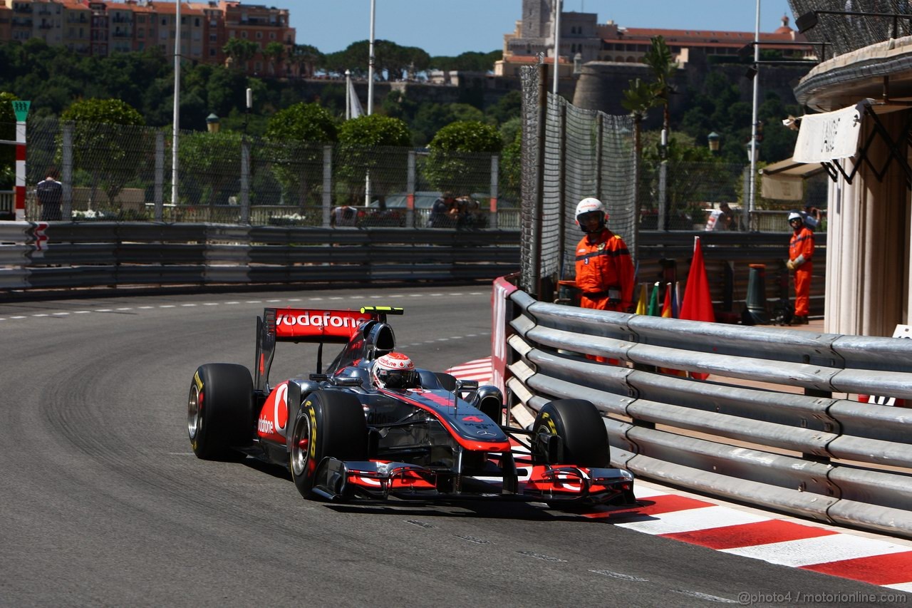 GP MONACO, 28.05.2011- Prove Libere 3, Sabato, Jenson Button (GBR), McLaren  Mercedes, MP4-26 