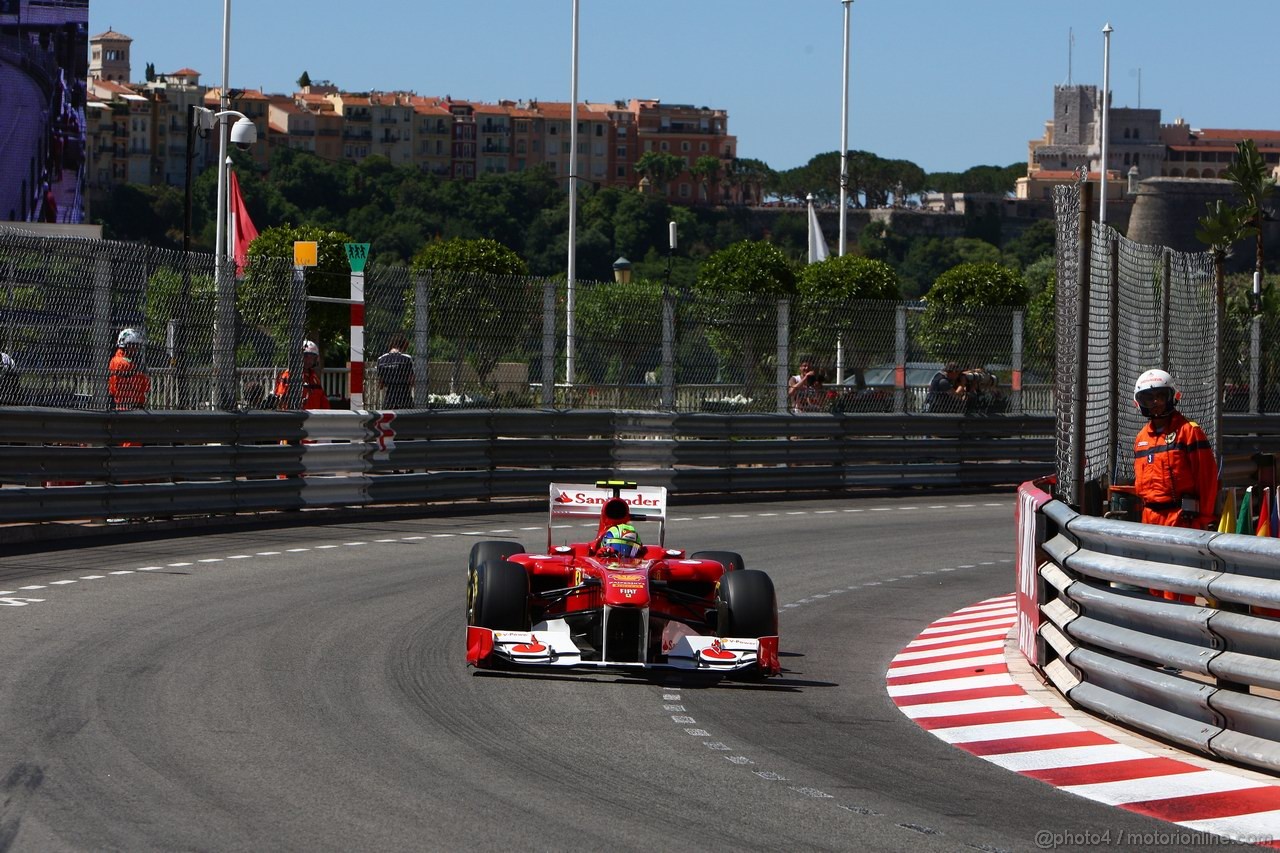 GP MONACO, 28.05.2011- Prove Libere 3, Sabato, Felipe Massa (BRA), Ferrari, F-150 Italia 