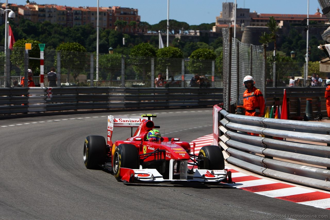 GP MONACO, 28.05.2011- Prove Libere 3, Sabato, Felipe Massa (BRA), Ferrari, F-150 Italia 