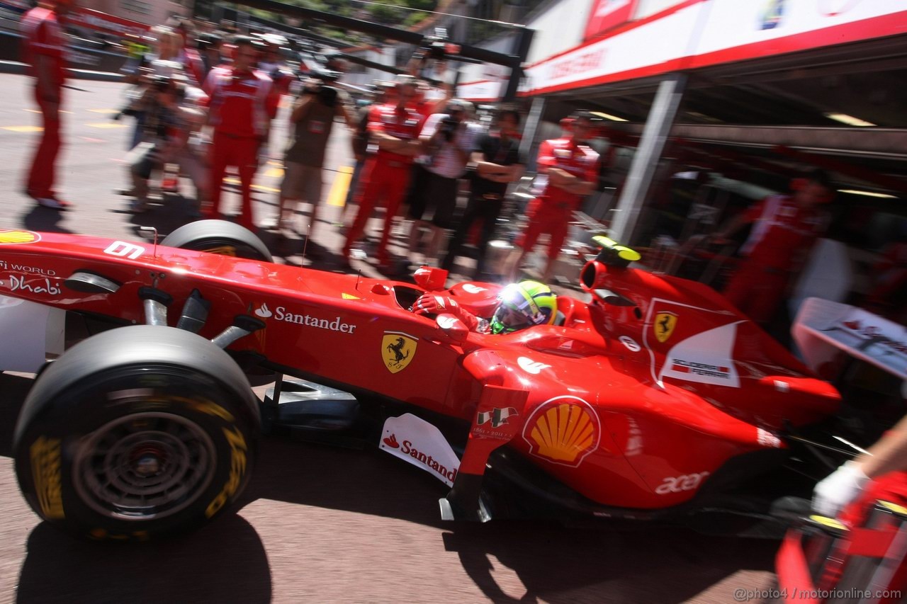 GP MONACO, 28.05.2011- Prove Libere 3, Sabato, Felipe Massa (BRA), Ferrari, F-150 Italia 