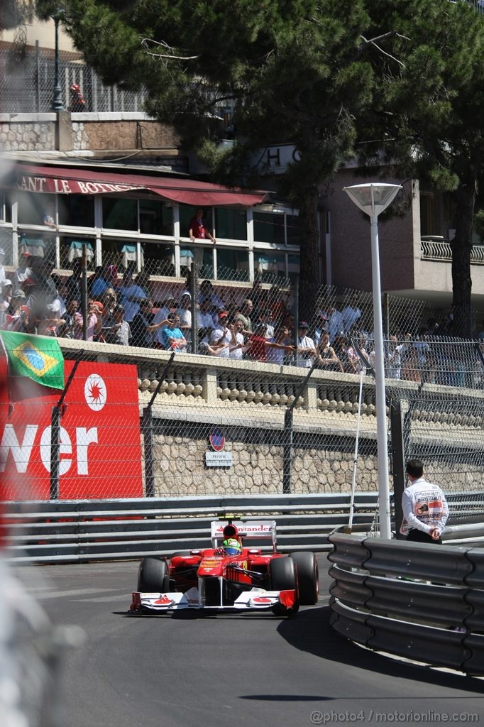 GP MONACO, 28.05.2011- Prove Libere 3, Sabato, Felipe Massa (BRA), Ferrari, F-150 Italia 