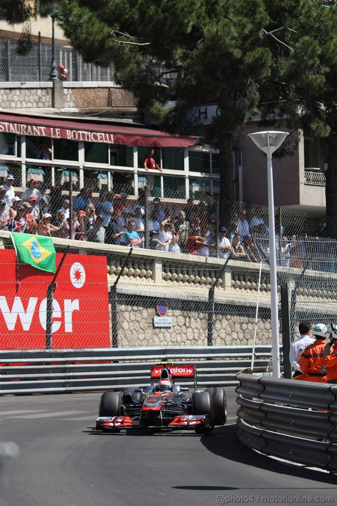 GP MONACO, 28.05.2011- Prove Libere 3, Sabato, Jenson Button (GBR), McLaren  Mercedes, MP4-26 