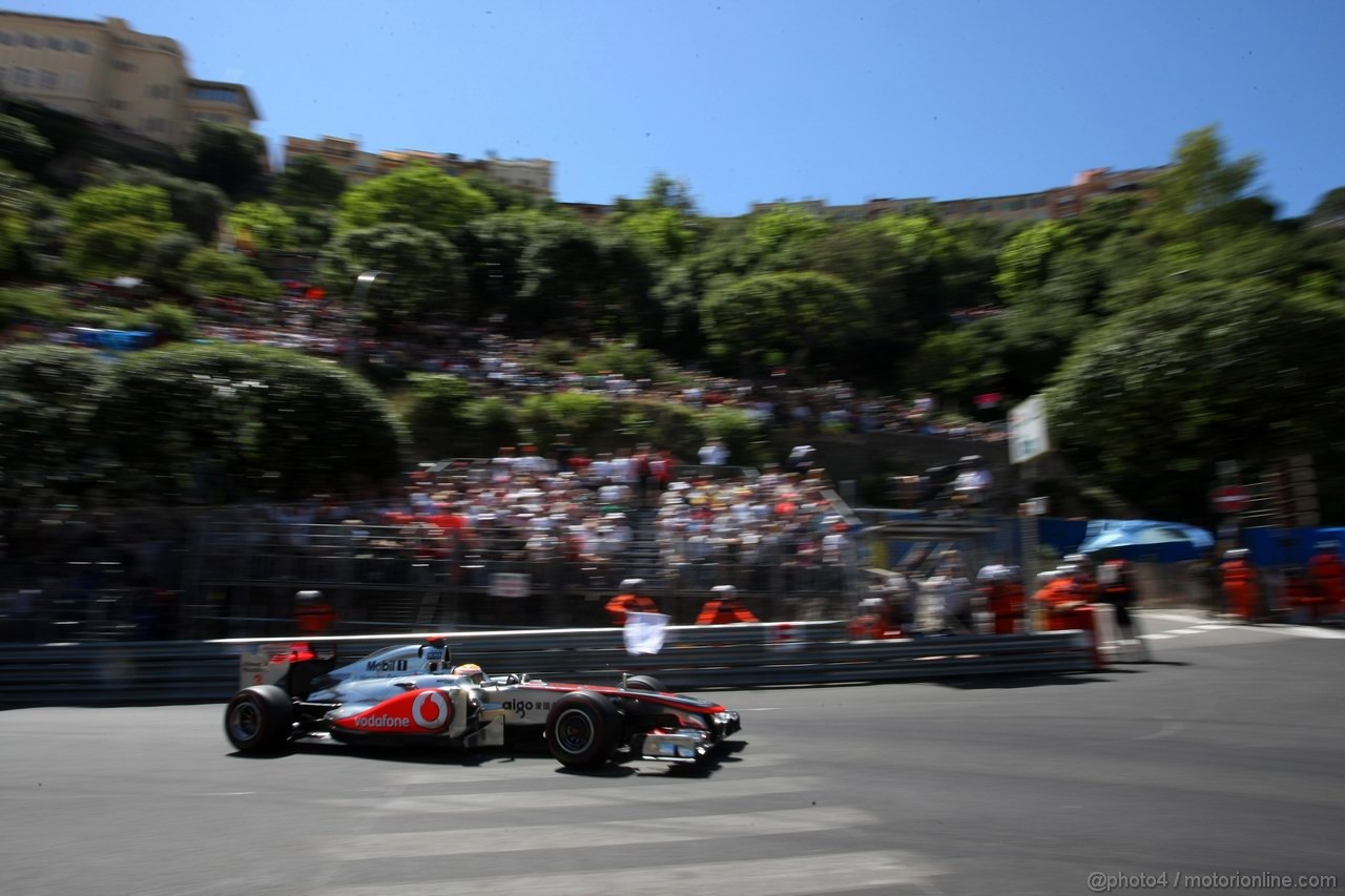 GP MONACO, 28.05.2011- Prove Libere 3, Sabato, Lewis Hamilton (GBR), McLaren  Mercedes, MP4-26 