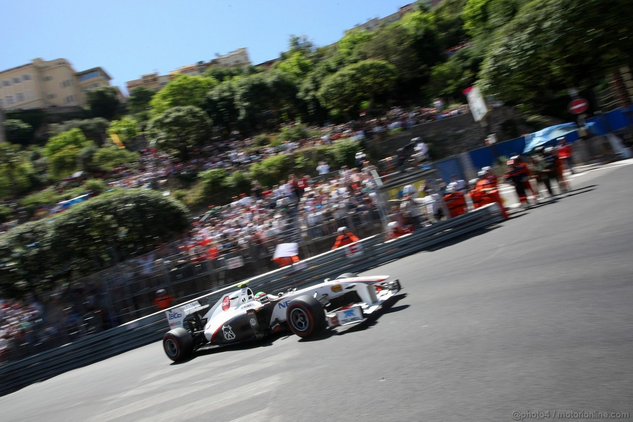GP MONACO, 28.05.2011- Prove Libere 3, Sabato, Sergio Pérez (MEX), Sauber F1 Team C30 