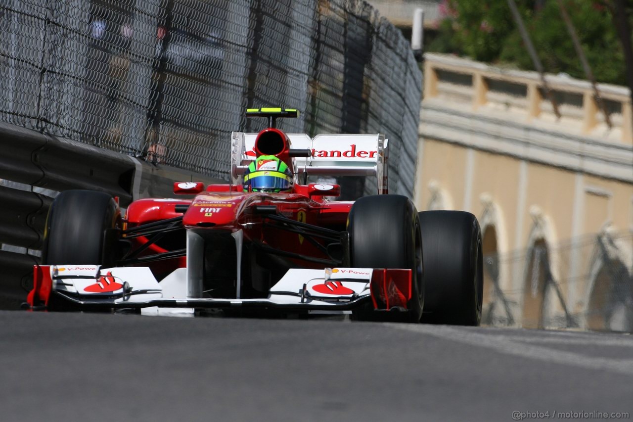 GP MONACO, 28.05.2011- Prove Libere 3, Sabato, Felipe Massa (BRA), Ferrari, F-150 Italia 