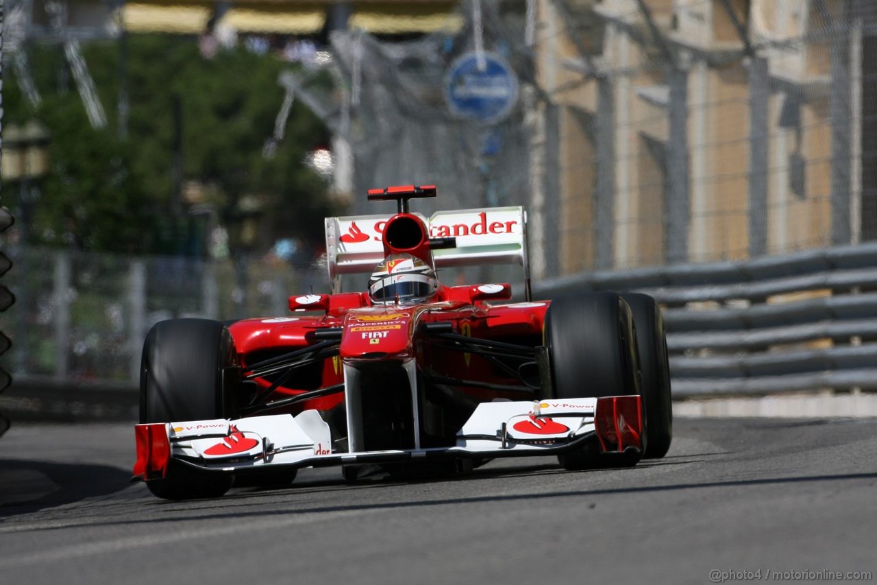 GP MONACO, 28.05.2011- Prove Libere 3, Sabato, Fernando Alonso (ESP), Ferrari, F-150 Italia 