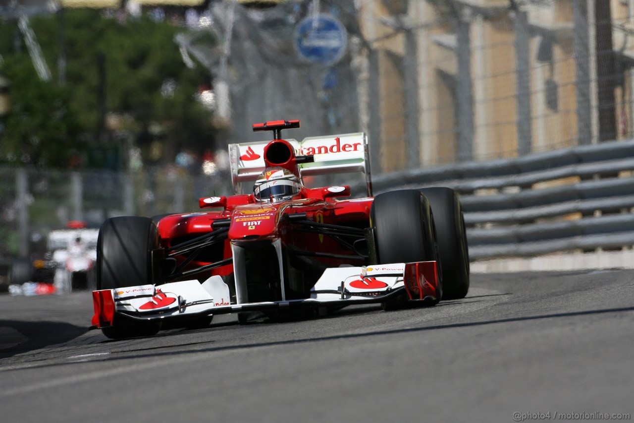GP MONACO, 28.05.2011- Prove Libere 3, Sabato, Fernando Alonso (ESP), Ferrari, F-150 Italia 