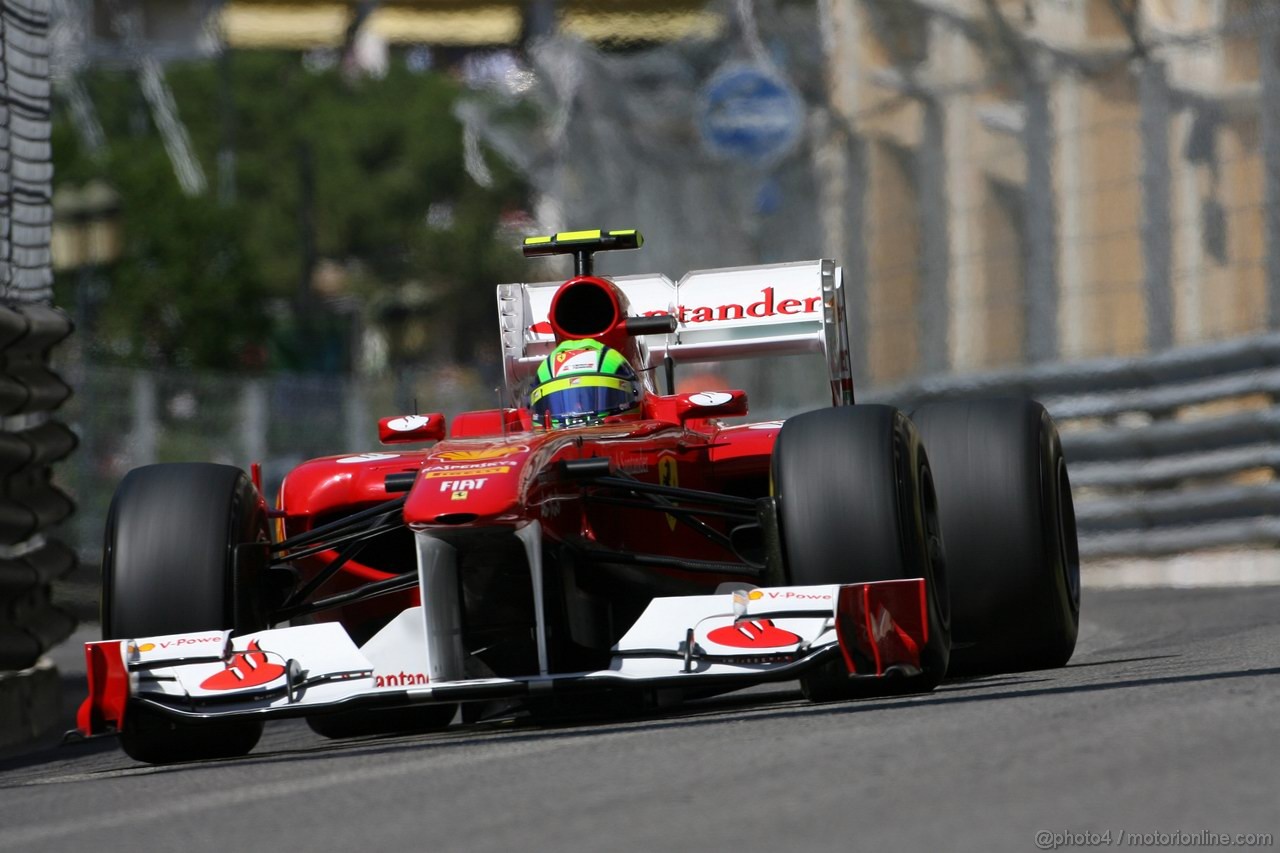 GP MONACO, 28.05.2011- Prove Libere 3, Sabato, Felipe Massa (BRA), Ferrari, F-150 Italia 