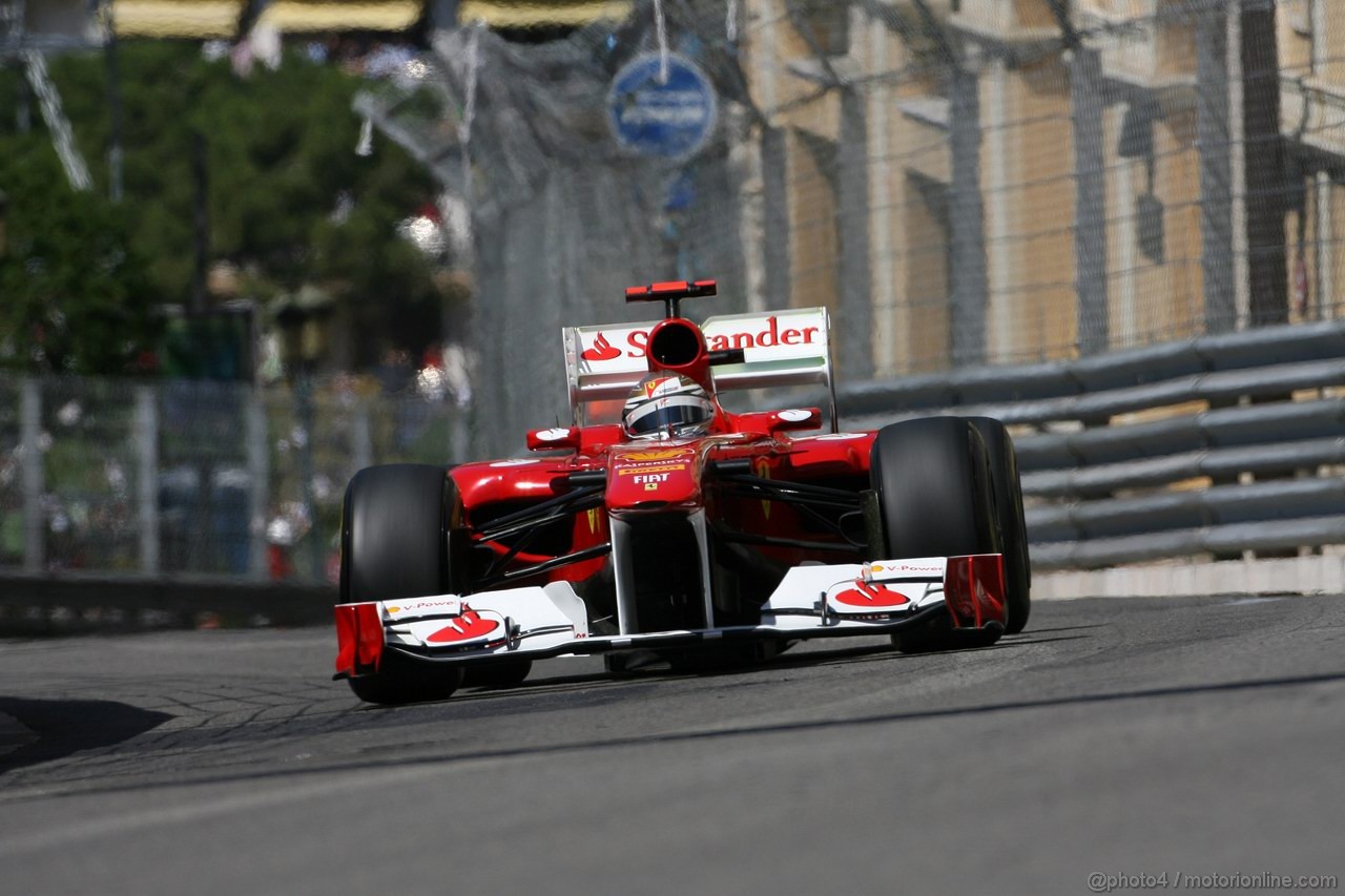 GP MONACO, 28.05.2011- Prove Libere 3, Sabato, Fernando Alonso (ESP), Ferrari, F-150 Italia 
