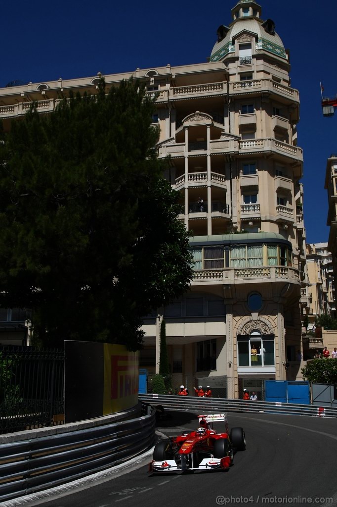 GP MONACO, 28.05.2011- Prove Libere 3, Sabato, Fernando Alonso (ESP), Ferrari, F-150 Italia 