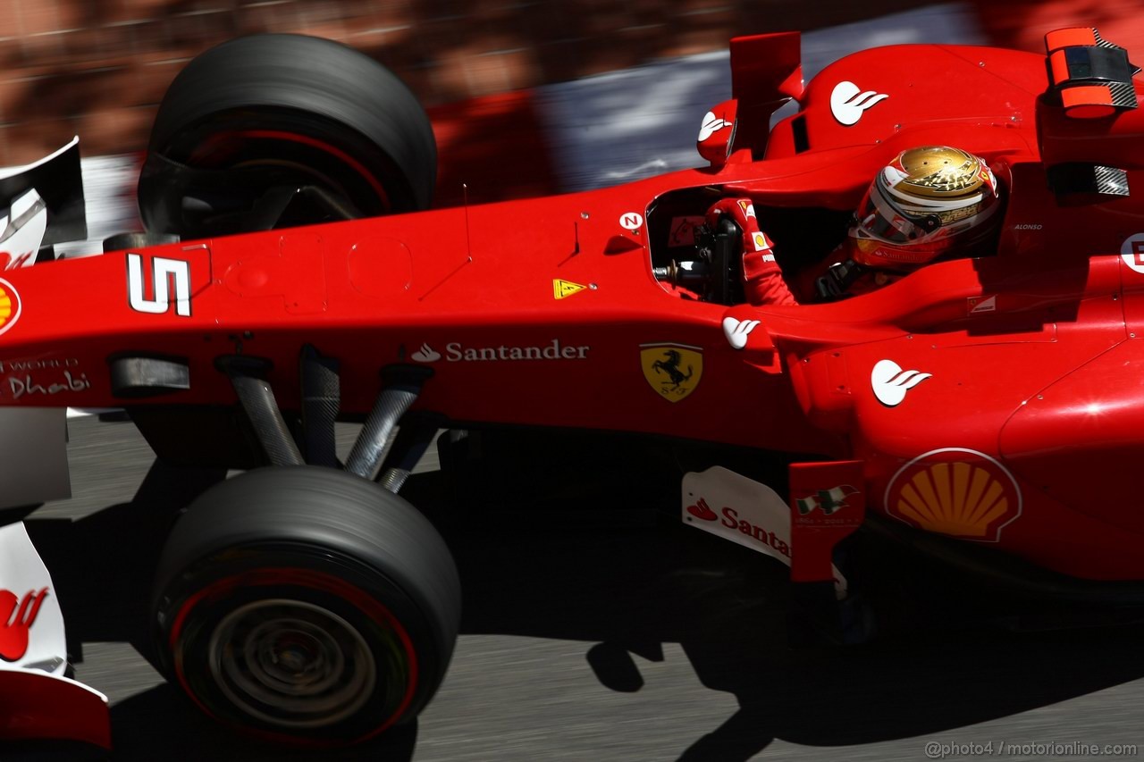 GP MONACO, 28.05.2011- Prove Libere 3, Sabato, Fernando Alonso (ESP), Ferrari, F-150 Italia 