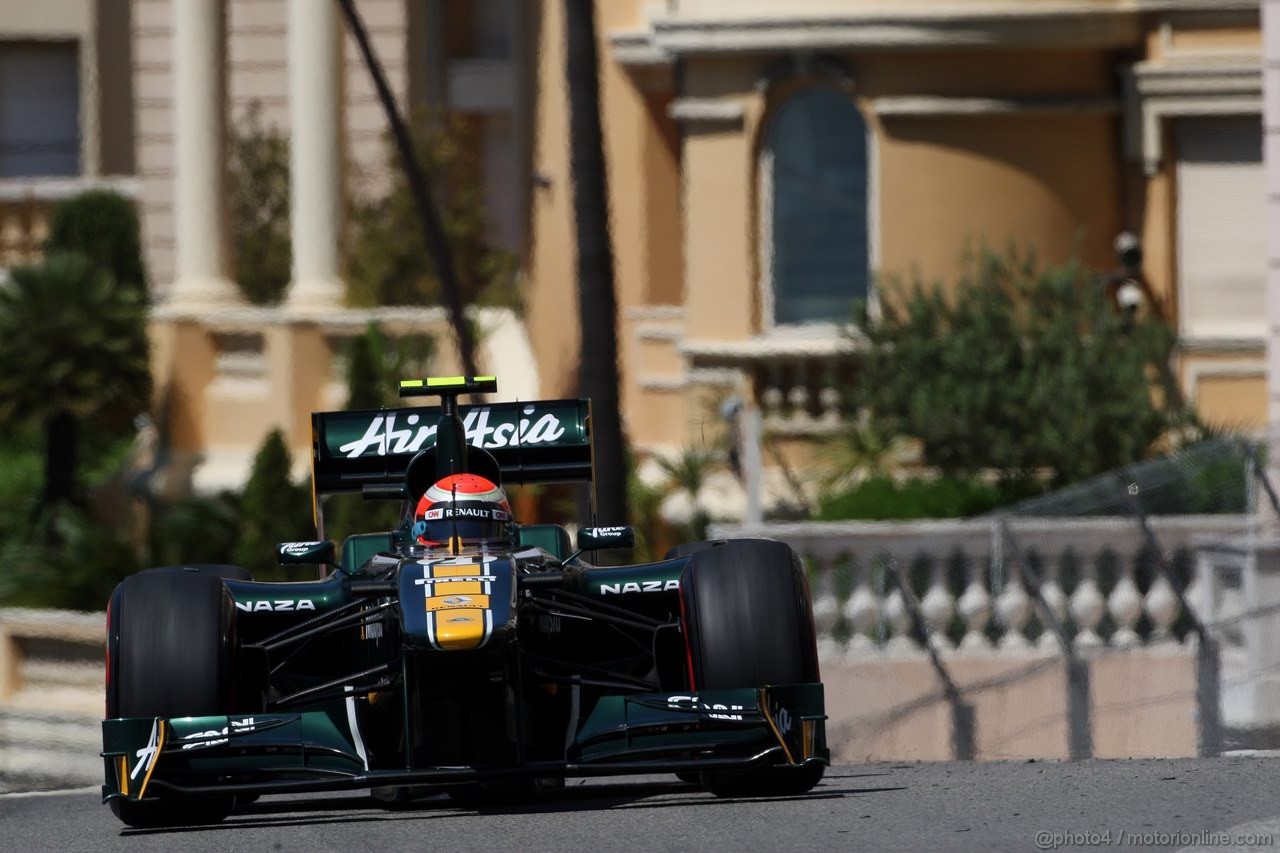 GP MONACO, 28.05.2011- Prove Libere 3, Sabato, Jarno Trulli (ITA), Team Lotus, TL11 