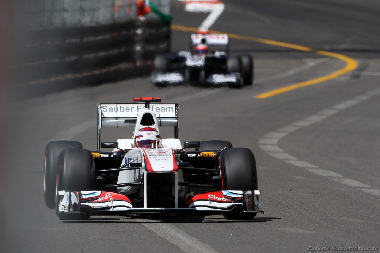 GP MONACO, 28.05.2011- Prove Libere 3, Sabato, Kamui Kobayashi (JAP), Sauber F1 Team C30 