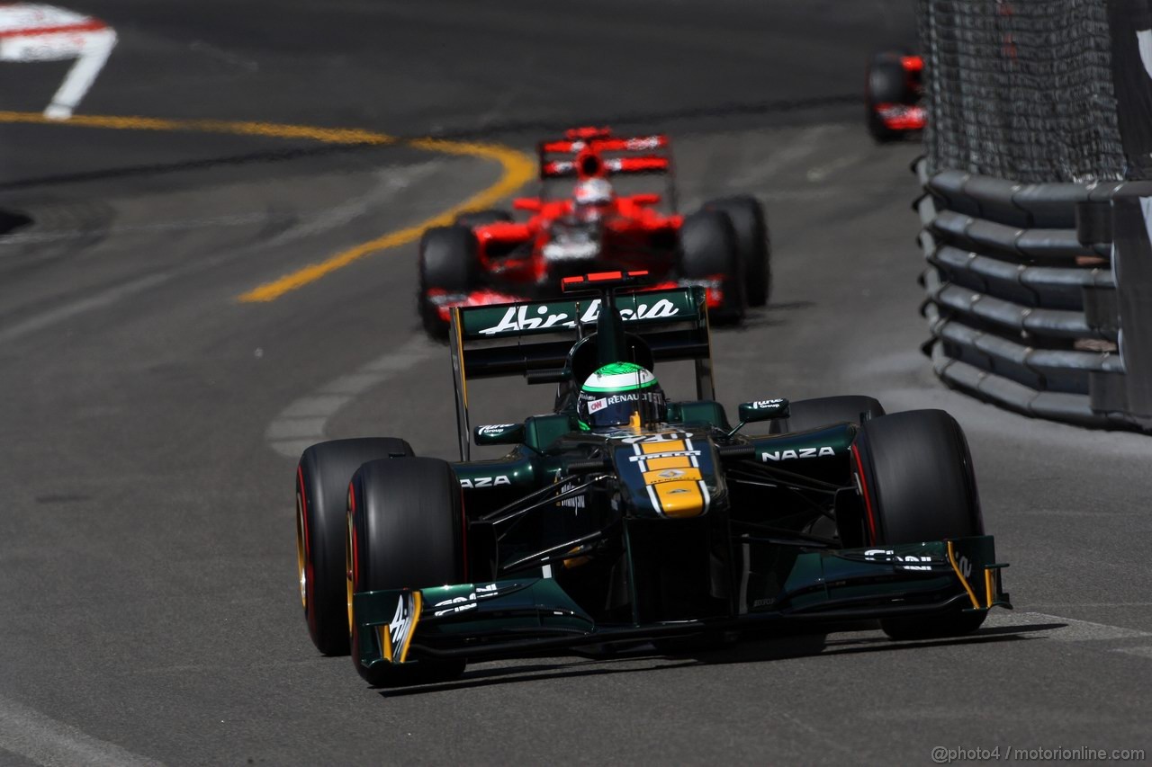 GP MONACO, 28.05.2011- Prove Libere 3, Sabato, Heikki Kovalainen (FIN), Team Lotus, TL11 