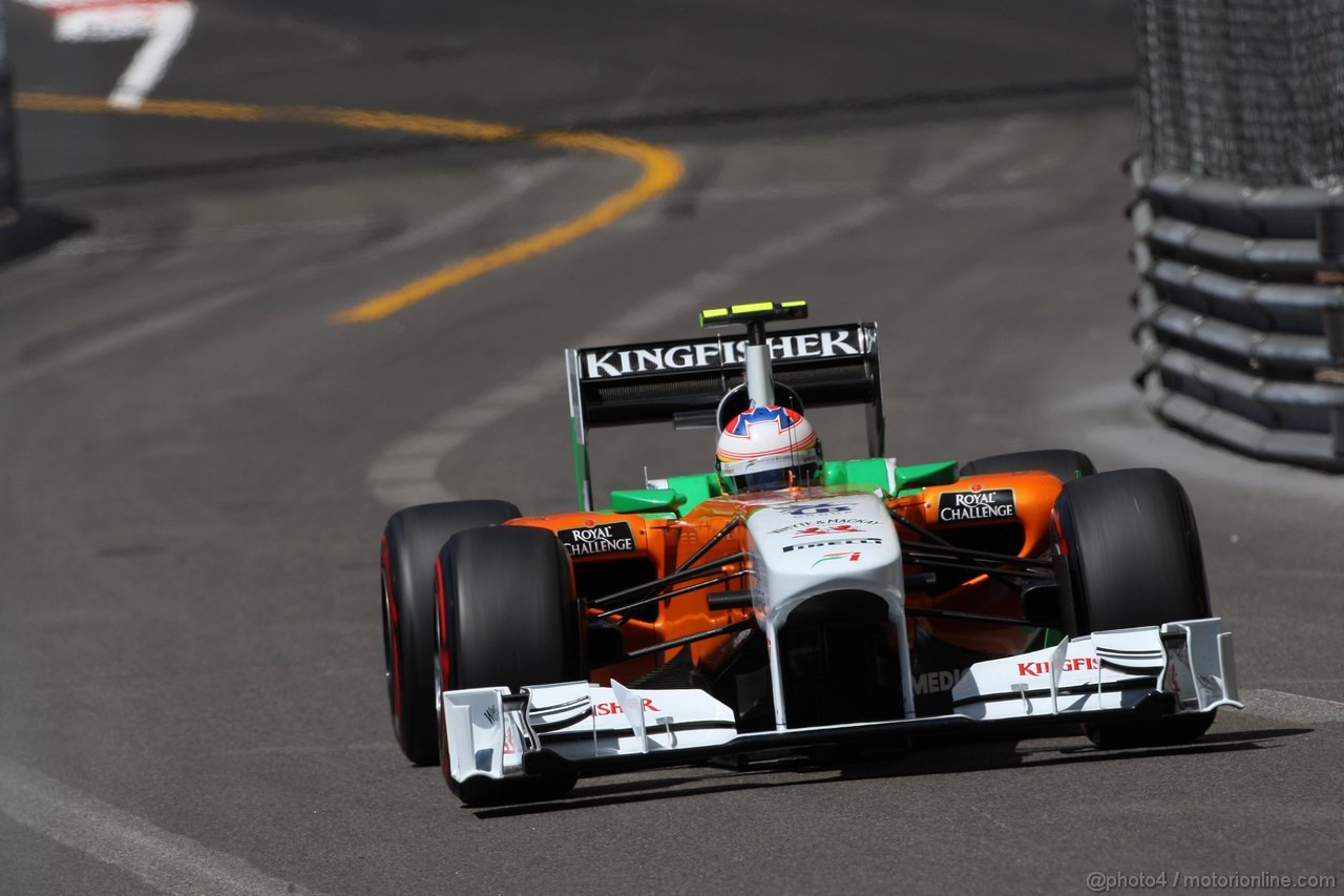 GP MONACO, 28.05.2011- Prove Libere 3, Sabato, Paul di Resta (GBR) Force India VJM04 