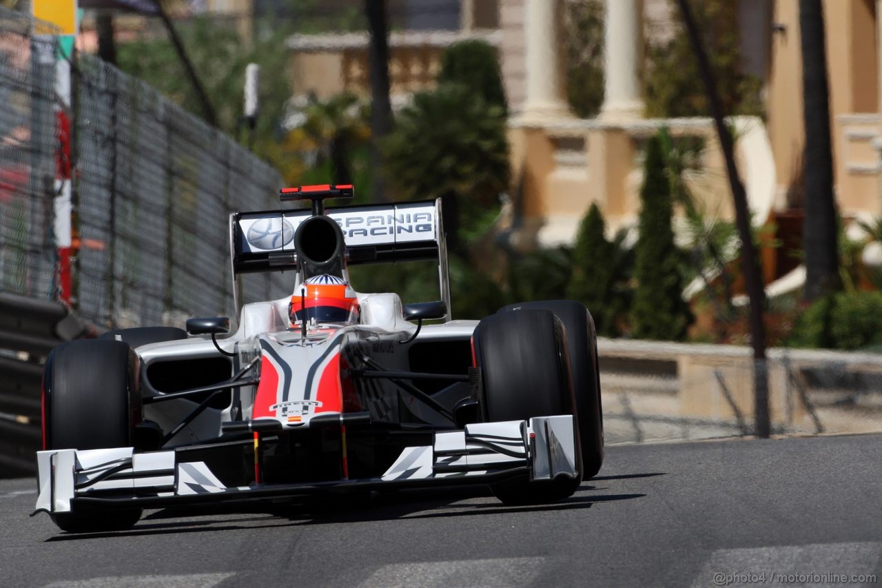 GP MONACO, 28.05.2011- Prove Libere 3, Sabato, Narain Karthikeyan (IND), Hispania Racing F1 Team, HRT 