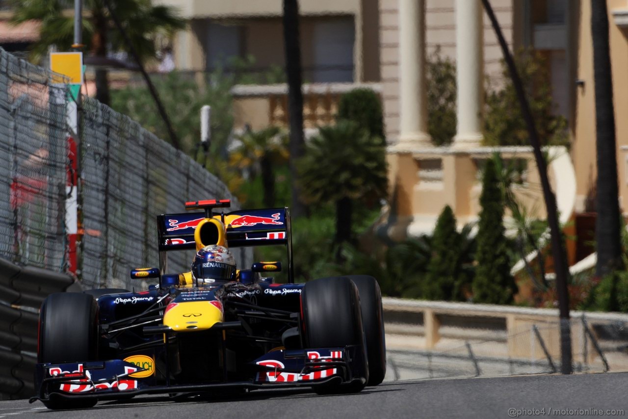 GP MONACO, 28.05.2011- Prove Libere 3, Sabato, Sebastian Vettel (GER), Red Bull Racing, RB7 
