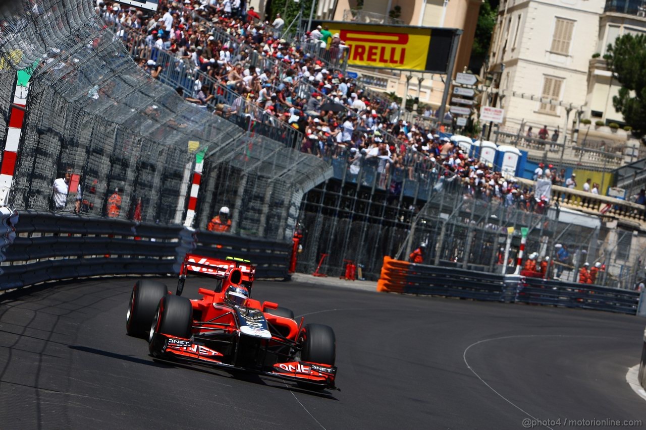 GP MONACO, 28.05.2011- Qualifiche, Jerome D'Ambrosio (BEL), Marussia Virgin Racing VR-02 